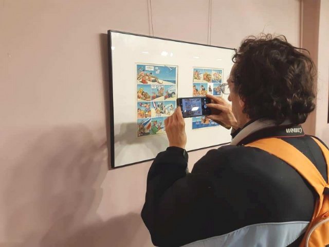 Inauguran la muestra “Un paseo de viñetas”, de los dibujantes murcianos Juan Álvarez y Jorge Gómez; - 5, Foto 5