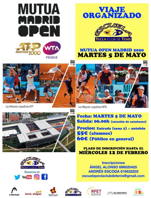 Escuela YCT - Resultados competiciones - Viaje organizado al Mutua Madrid Open - 3, Foto 3