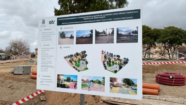 El Ayuntamiento de Torre Pacheco ejecuta la remodelación integral del parque Paco el Tejero en Roldán - 1, Foto 1