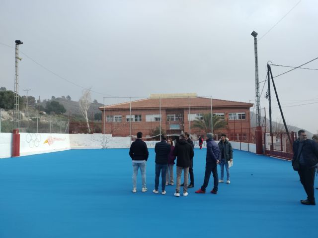 Los 92 alumnos del CEIP Juan XXIII de Monteagudo disfrutarán de una nueva pista deportiva renovada y más segura - 3, Foto 3