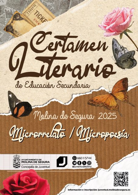 La Concejalía de Juventud de Molina de Segura convoca el Certamen Literario de Educación Secundaria 2025 en las modalidades de microrrelato y micropoesía - 1, Foto 1