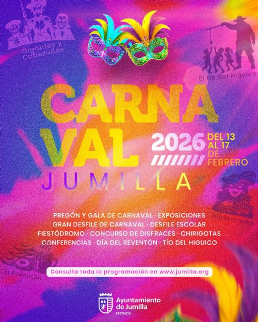 Todo preparado para el Carnaval 2026 en Jumilla que se celebra del 13 al 17 de febrero - 2, Foto 2