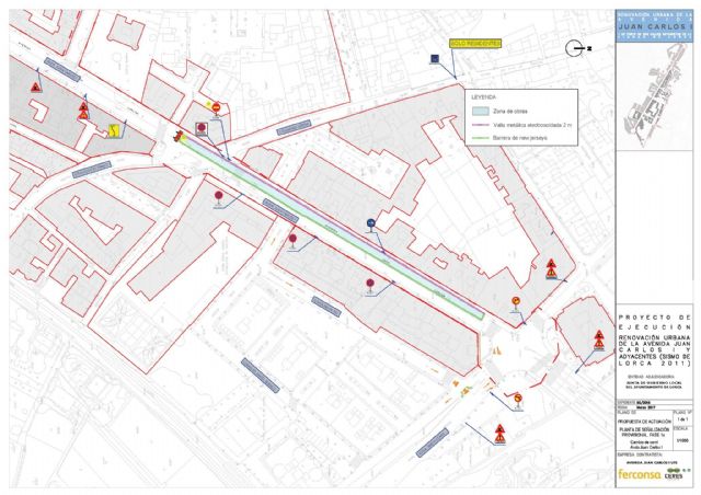 Las obras de la Avenida Juan Carlos I avanzan cambiando de carril, lo que obligará a la cortar la salida de la calle Eugenio Úbeda unos días - 1, Foto 1