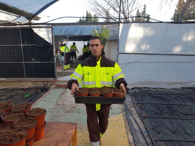 Más de una decena de jóvenes con discapacidad intelectual se integran en los equipos de trabajo de los parques de Murcia y pedanías - 1, Foto 1