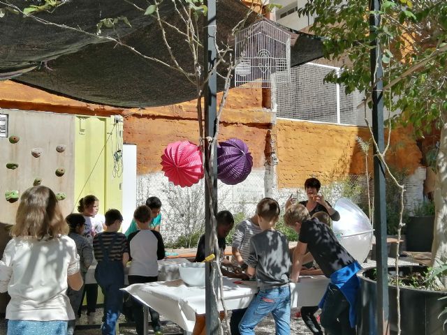 200 alumnos de distintos centros educativos de Murcia asisten a los talleres culinarios de Mireia Ruiz, dentro de la Semana de la Huerta 2020 - 1, Foto 1