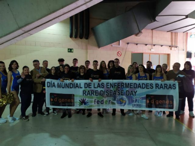 D´Genes cierra su campaña de visibilidad en eventos deportivos por el Día Mundial de las Enfermedades Raras con su presencia en el partido UCAM Murcia CB-Morabanc Andorra - 1, Foto 1