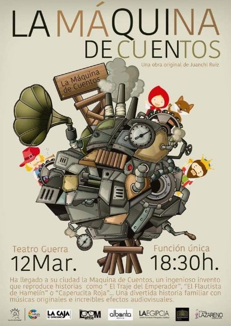 El Teatro Guerra acoge la representación 'La Máquina de los Cuentos' el próximo jueves, 12 de marzo, a las 18:30 horas - 1, Foto 1
