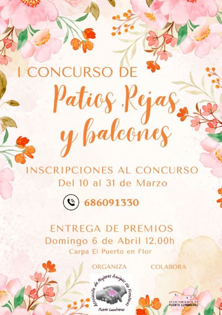 Abierto el plazo para participar en el I Concurso de patios, rejas y balcones de Puerto Lumbreras - 2, Foto 2