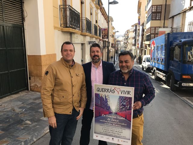 La Concejalía de Comercio y la Unión de Comerciantes se unen para engalanar las calles del centro histórico de Lorca con motivo de la Semana Santa - 1, Foto 1
