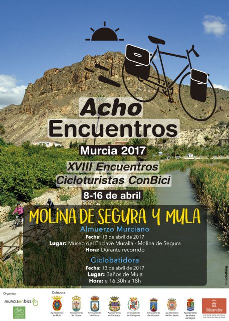 Molina de Segura colabora con los XVIII Encuentros Cicloturistas ConBici, los Achoencuentros, que llegan a la ciudad el Jueves Santo - 1, Foto 1