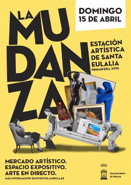 'La mudanza' ofrecerá exposiciones, demostraciones y venta de la obra de artistas murcianos en las calles de Santa Eulalia - 2, Foto 2