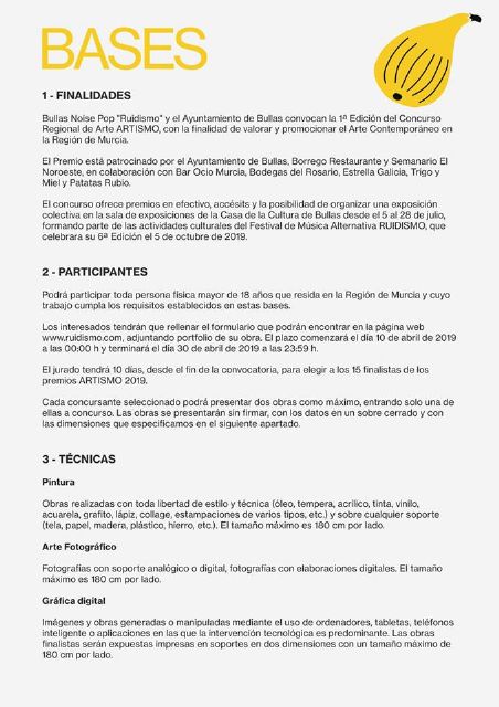 El Ayuntamiento de Bullas y el Festival Ruidismo crean el concurso de arte 'Artismo' - 2, Foto 2