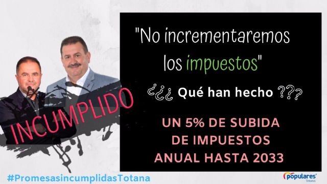Sánchez Ruiz: El gobierno actual formado por IU-Ganar Totana y PSOE no ha sido capaz de culminar ni un 20% de sus programas electorales - 3, Foto 3