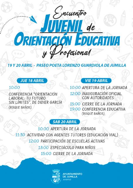 Presentado el Encuentro Juvenil de Orientación Educativa y Profesional de Jumilla - 1, Foto 1