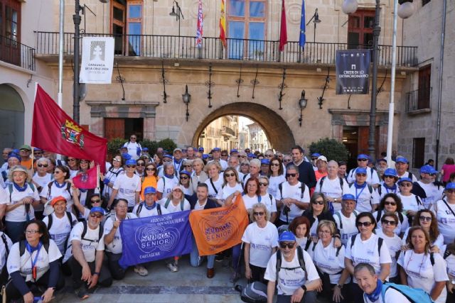 Los mayores de Senda Senior ganan el jubileo en Caravaca acompañados por la alcaldesa de Cartagena - 1, Foto 1