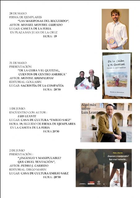 La Biblioteca Municipal de Caravaca continúa durante el mes de mayo con las actividades del Día del Libro - 1, Foto 1