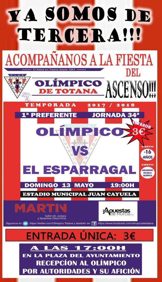 El Ayuntamiento ofrecerá una recepción institucional el próximo domingo al Club Olímpico de Totana por su reciente ascenso a la Tercera División, Foto 2