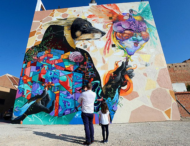 El Carnaval de Cabezo de Torres ya luce para siempre plasmado en un mural de 120 metros cuadrados - 1, Foto 1
