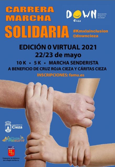 El 22 y 23 de mayo, kilómetros virtuales y solidarios con Down Cieza - 1, Foto 1