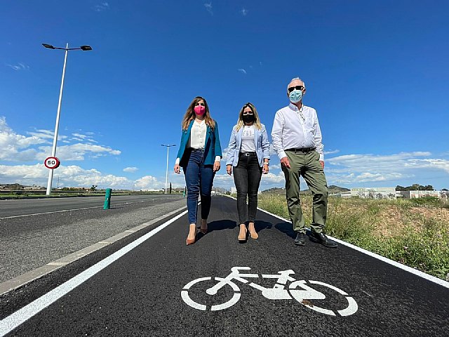 La finalización de las obras en el carril bici de la Costera Norte aumenta la red ciclable de Murcia - 1, Foto 1