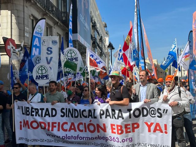 Plataforma EBEP 36.3. Manifestación frente al Congreso de los Diputados - 1, Foto 1