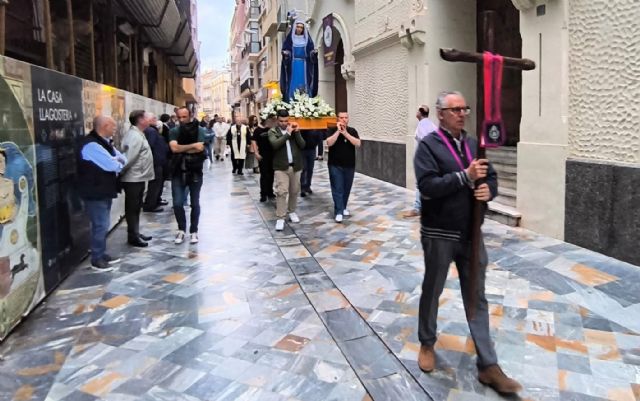 Cartagena celebró su tradicional Rosario de la Aurora festejando la elección de León XIV - 2, Foto 2