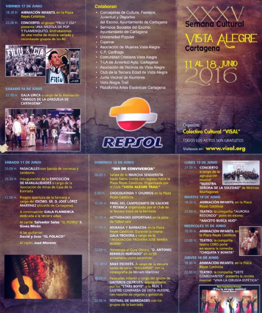 El sábado comienza la XXXV Semana Cultural de Vistalegre - 1, Foto 1