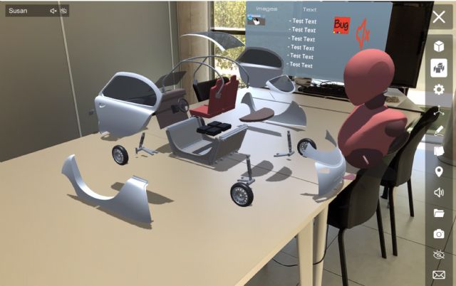 CT lanza una aplicación de salas de reuniones virtuales que permite compartir información 3D - 2, Foto 2