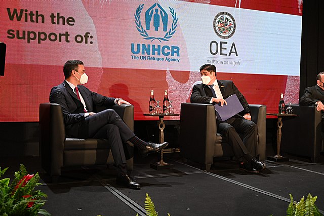 Sánchez lanza un llamamiento internacional para buscar soluciones a la crisis de los desplazados forzados en Centroamérica y México - 2, Foto 2