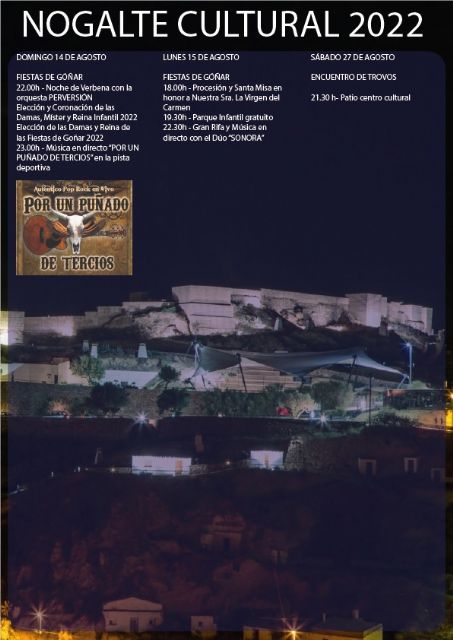 Más de cuarenta actividades componen la programación Nogalte Cultural de Puerto Lumbreras para este verano - 4, Foto 4