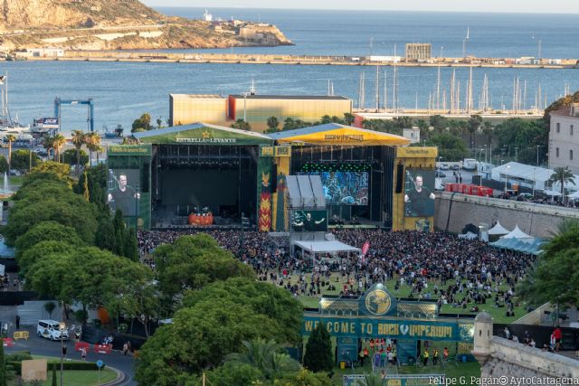 Cortados al tráfico los carriles de bajada de la Cuesta del Batel en Cartagena - 1, Foto 1