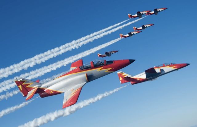 La Patrulla Águila vuela por última vez sus C‑101 sobre Cartagena este miércoles a las 11:40 horas - 1, Foto 1