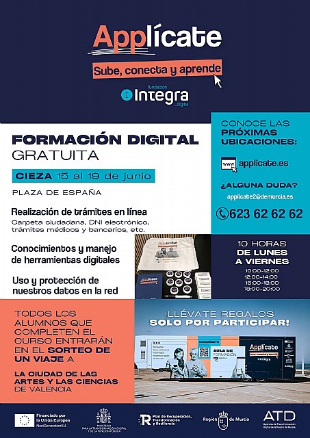 La Fundación Integra Digital ofrecerá formación gratuita del 15 al 19 de junio en el aula móvil instalada en la Plaza de España La Fundación Integra Digital ofrecerá formación gratuita del 15 al 19 de junio en el aula móvil instalada en la Plaza de España