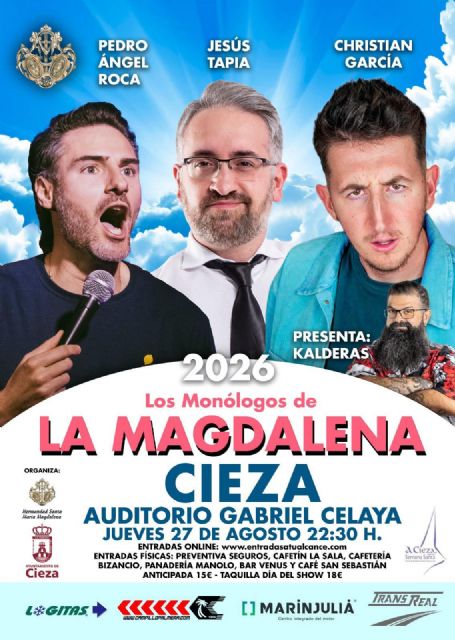 El mejor humor se cita en cieza con 'los monólogos de la magdalena 2026' El mejor humor se cita en cieza con 'los monólogos de la magdalena 2026'
