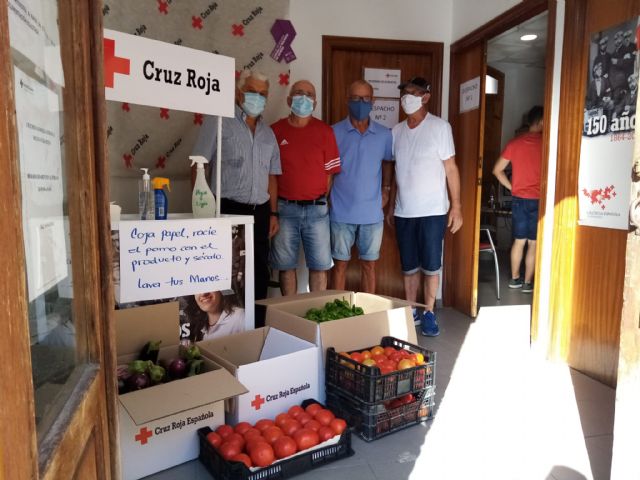 Cáritas y Asamblea Comarcal de Cruz Roja en Molina de Segura reciben las hortalizas recolectadas en el Huerto de Ocio La Estación - 3, Foto 3