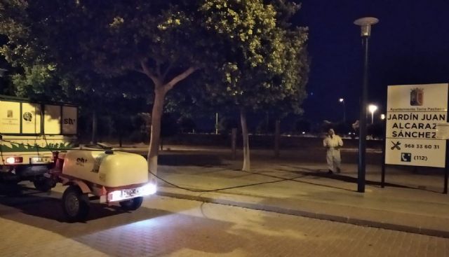 STV Gestión desinfecta todas las zonas infantiles y áreas recreativas de los parques de Torre Pacheco - 2, Foto 2