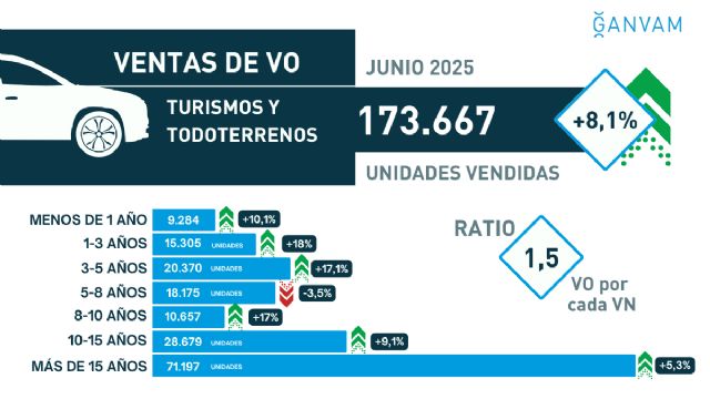 El mercado de ocasión en Murcia supera las 38.000 unidades y acumula una subida del 1,1% en el primer semestre - 4, Foto 4