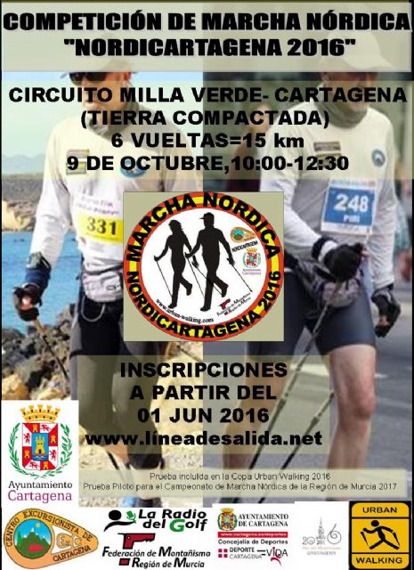 Dos bastones y ganas de disfrutar serán los ingredientes para la I Marcha Nórdica de Cartagena - 2, Foto 2