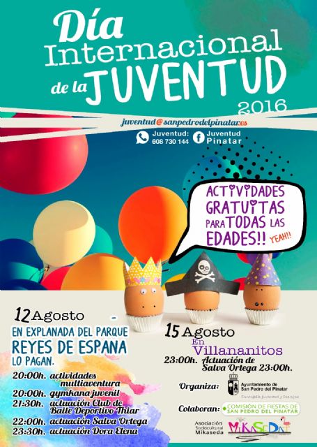 San Pedro del Pinatar celebra el día de la Juventud con diversas actividades - 1, Foto 1