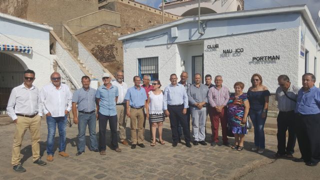 El Alcalde reivindica el esfuerzo realizado durante años por los vecinos de Portman y La Unión, por la regeneración de la Bahía de Portman. - 1, Foto 1