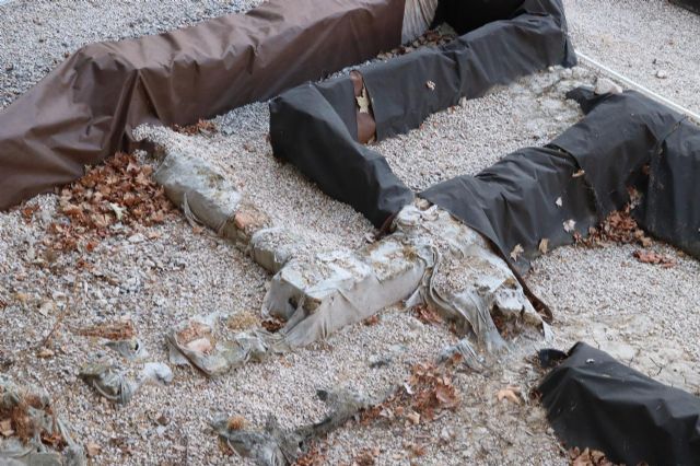 Huermur denuncia en Cultura nuevos derrumbes y proliferación de maleza en el yacimiento de San Esteban - 3, Foto 3