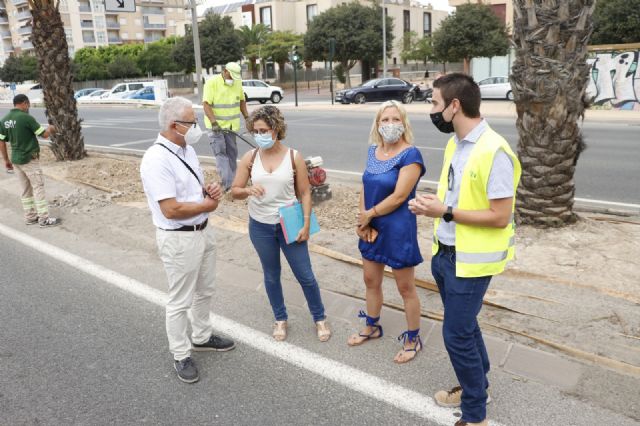 El Ayuntamiento acondiciona la mediana de Ronda Sur entre Patiño y el barrio del Progreso - 1, Foto 1