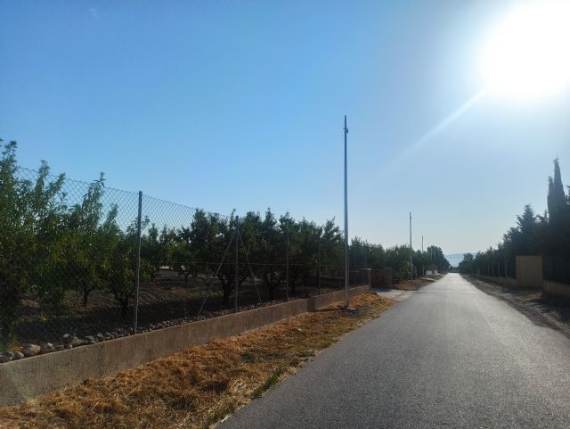 Finalizan los trabajos para mejorar la iluminación del tramo 2 en el Camino de los Valencianos de Puerto Lumbreras - 4, Foto 4