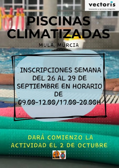 Inscripciones para las piscinas climatizadas: del 26 al 29 de septiembre - 1, Foto 1