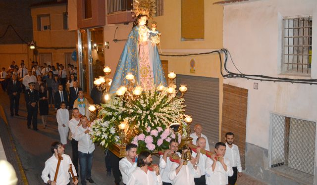Lorquí procesiona a la Virgen del Rosario en el día de la patrona - 1, Foto 1