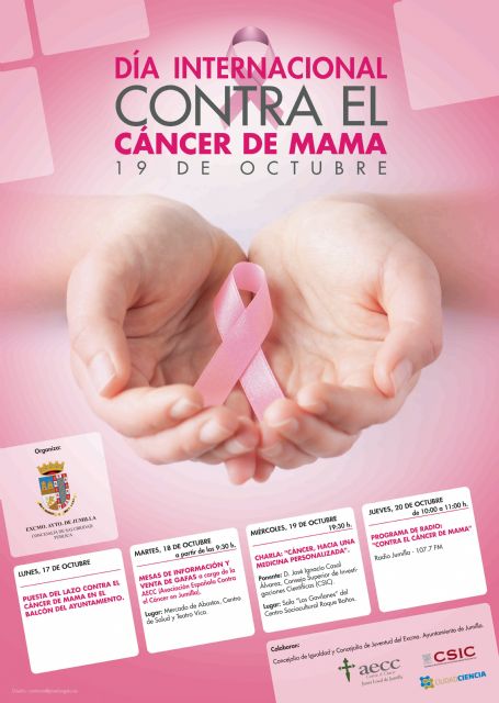 Jumilla conmemorará el Día Contra el Cáncer de Mama con actividades entre el 17 y 20 de octubre - 1, Foto 1