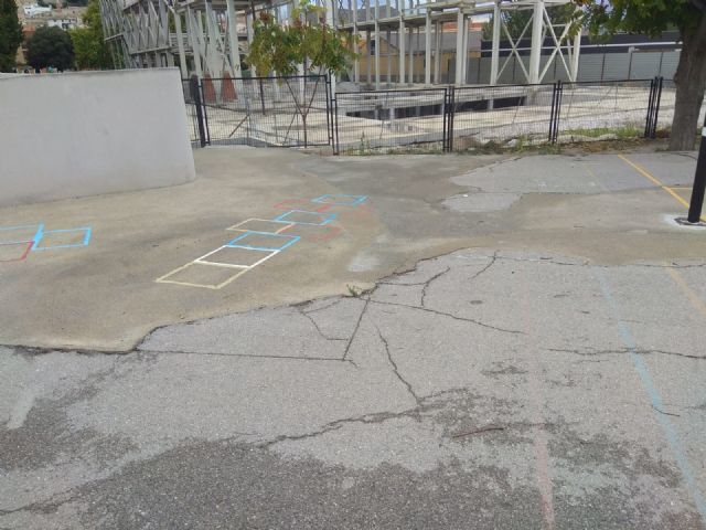 Ciudadanos exige el arreglo urgente de la pista polideportiva del colegio Conde de Campillos de Cehegín - 2, Foto 2