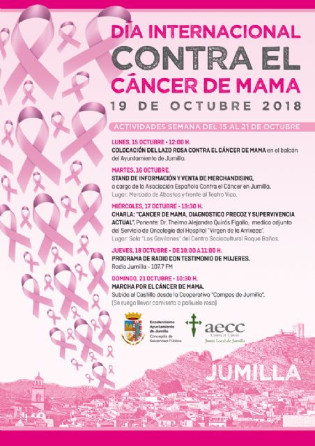 Salubridad y AECC programan cinco actividades por el Día contra el Cáncer de Mama - 1, Foto 1