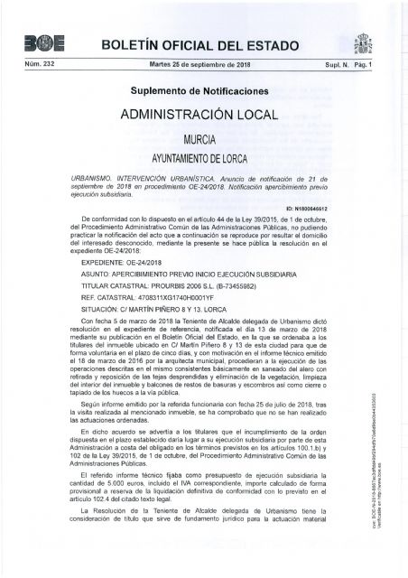 Técnicos municipales de Urbanismo, Servicio Municipal de Emergencias y Policía Local supervisan el inmueble que ardió en Martín Morata para garantizar la seguridad - 1, Foto 1