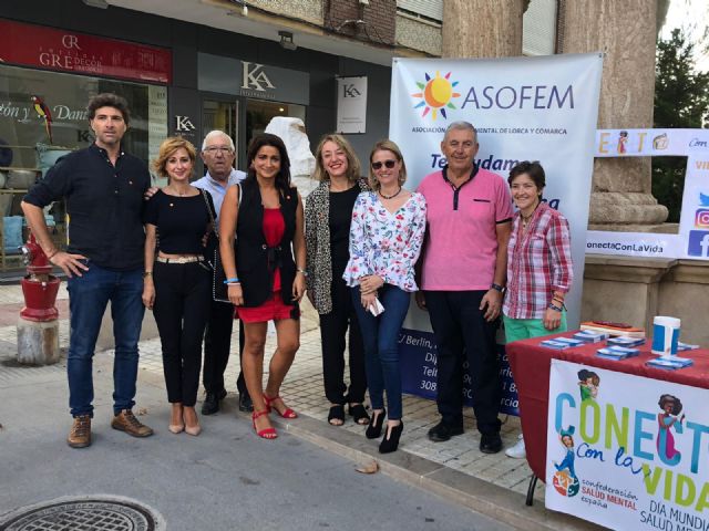ASOFEM- Asociación Salud Mental Lorca celebra el Día Mundial de la Salud Mental 2019 luchando contra el suicidio bajo el lema 'Conect@ con la vida' - 1, Foto 1